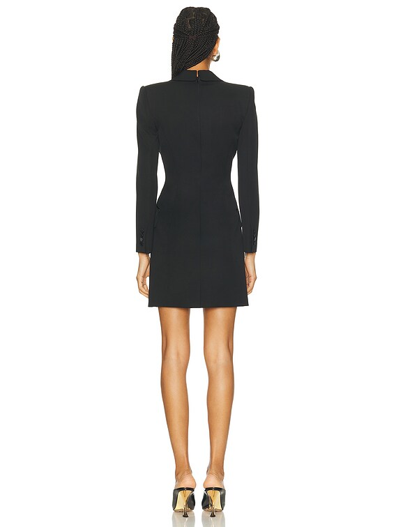 sachin and babi light blue dress McQueen Evening Blazer Dress in Black