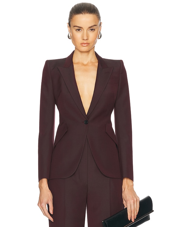 【送料&関税込】Alexander McQueen Wool Blazer Alexander McQueen Wool Blazer | Black | FARFETCH
