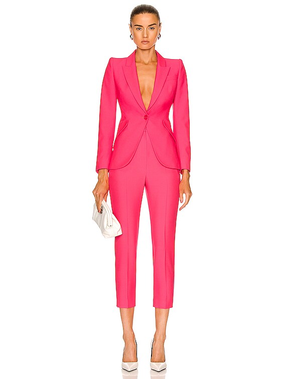 Alexander McQueen Blazer Jacket in Neon Pink