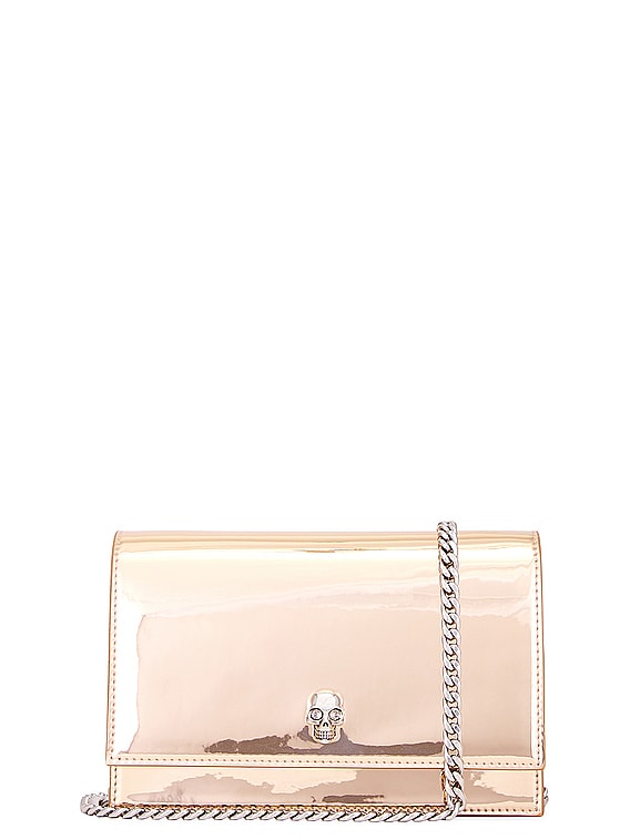 McQueen - Black Quilted Four-Ring Jeweled Large Knuckle Bag