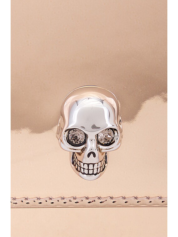 McQueen Small Skull Bag in Copper | FWRD