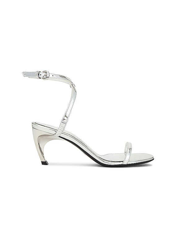 サンダル・ミュール MCQUEEN 'Mirror' sandals Silver McQueen Mirror Sandal in Silver | FWRD