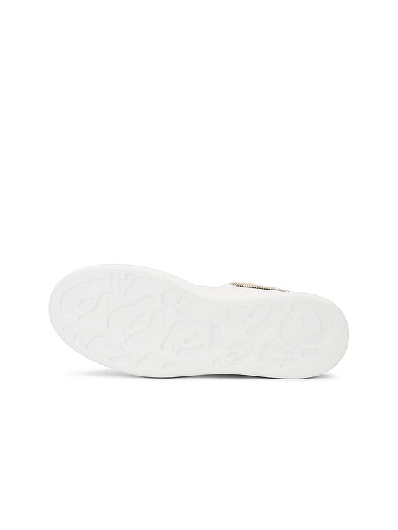 McQueen Oversized Sneaker in White, Oat, & Silver | FWRD McQueen Oversized Sneaker in White, Oat, & Silver | FWRD