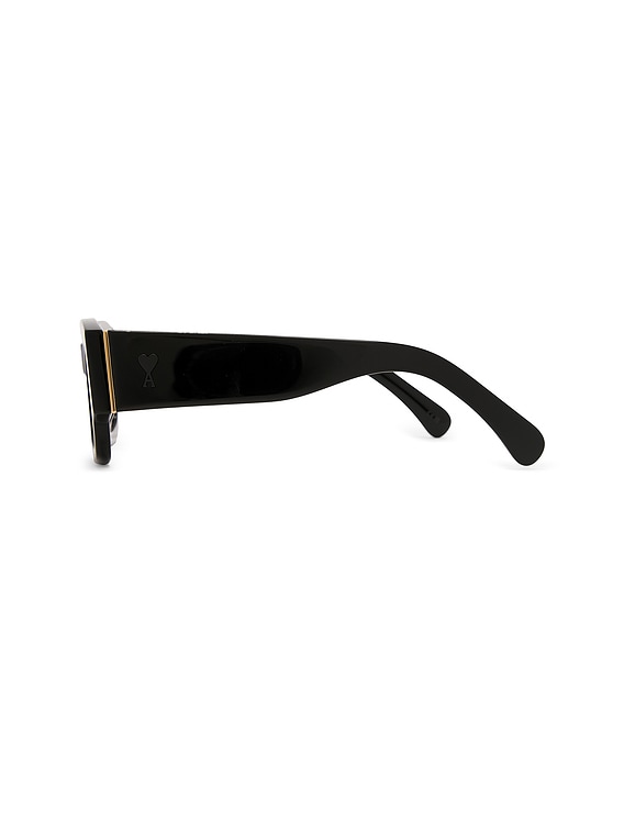 ✩ Ami ✩2 AMI Paris Square Sunglasses in Black | FWRD