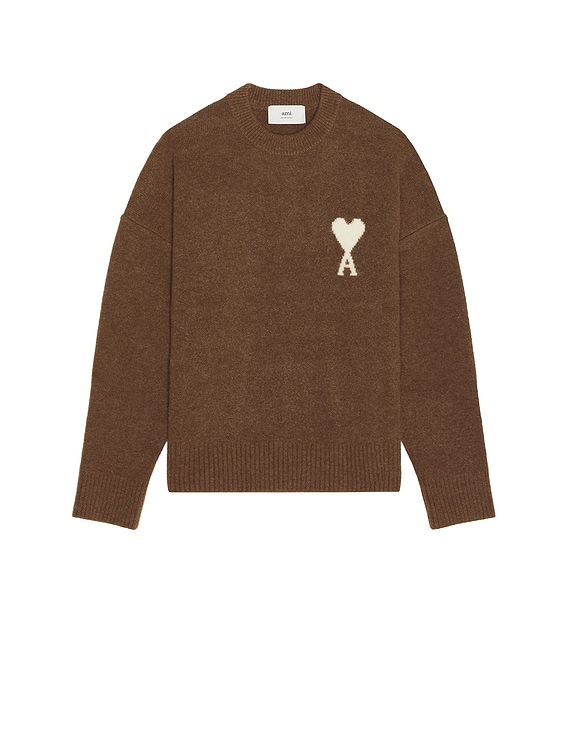 AMI PARIS 新品未使用 AMI Paris Sweater in Hazelnut & Off White | FWRD