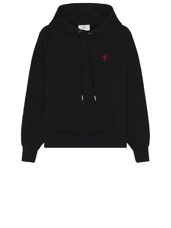 【アミパリス】ブラックパーカー AMI Paris パーカー - Black | FWRD