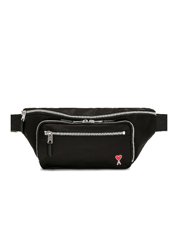 AMI Paris De Coeur Bumbag in Black | FWRD