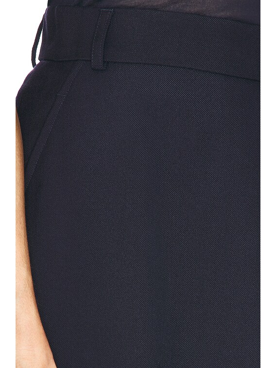 AMI Paris Mini Skirt in Navy Blue | FWRD