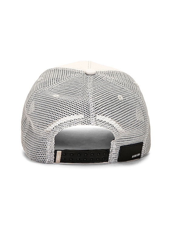 Amiri Amiri Script Trucker Hat in Alabaster | FWRD