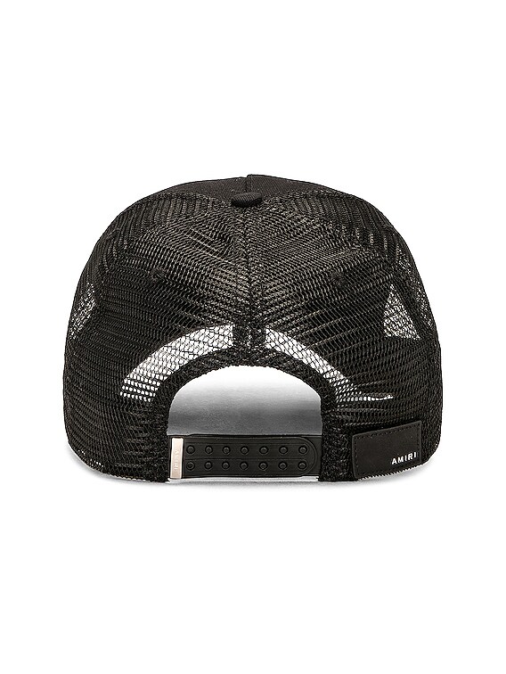 Amiri Ma Trucker Hat in Black | FWRD