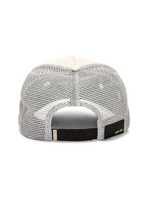 Amiri 3 Star Trucker Hat in Alabaster | FWRD