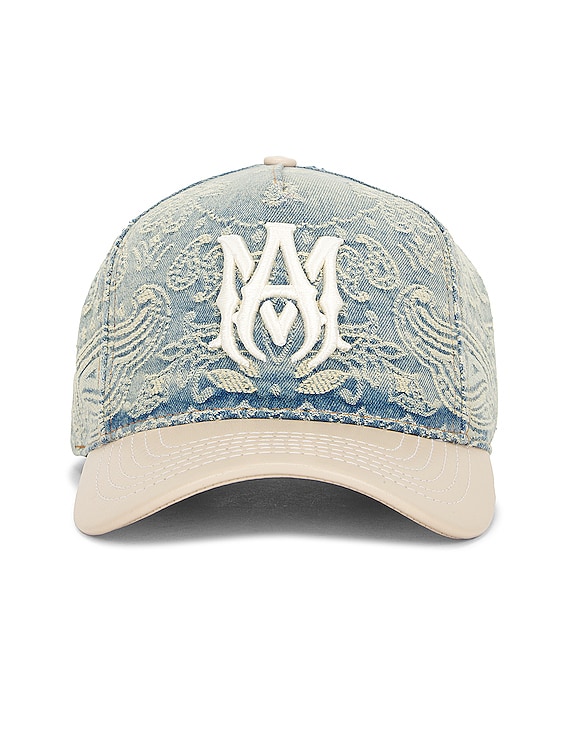 Amiri Denim Bandana Jacquard Hat in Denim | FWRD