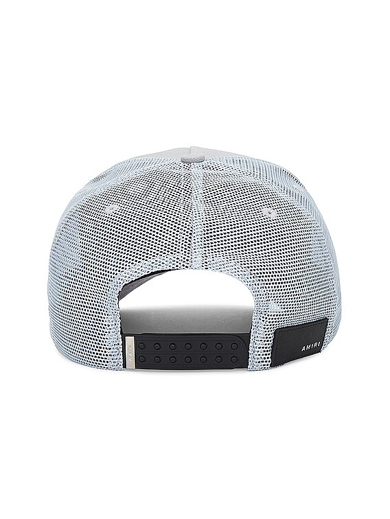 Amiri Three Star Trucker Hat in Grey | FWRD