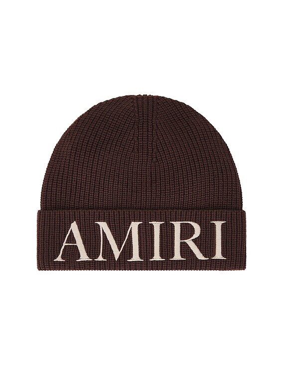Amiri Beanie in Dark Brown | FWRD