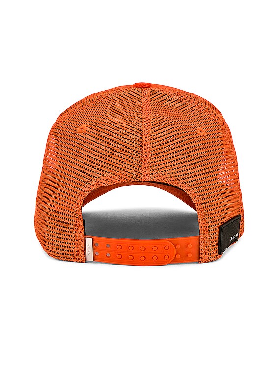 AMIRI Black and Orange Star Trucker Hat Buy Amiri 3 Star Trucker Hat  main image 4