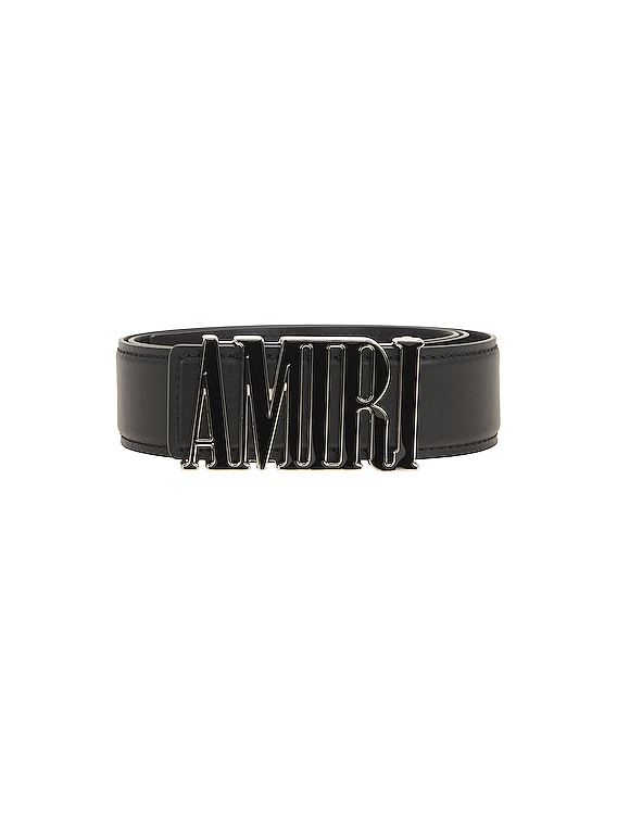 Amiri Nappa Amiri Core 4cm Belt in Black | FWRD