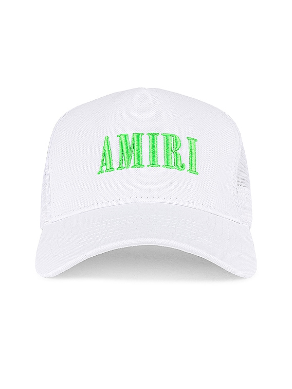 Amiri トラッカーハット - White & Lime | FWRD