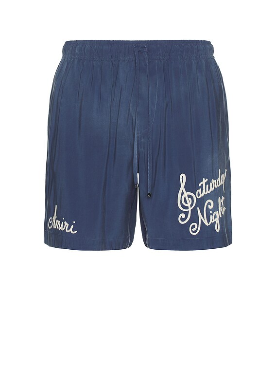 Amiri Saturday Night Short in Navy | FWRD
