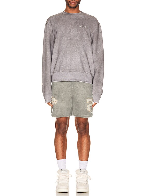 Amiri 22 Spray Cashmere Short in Grey | FWRD