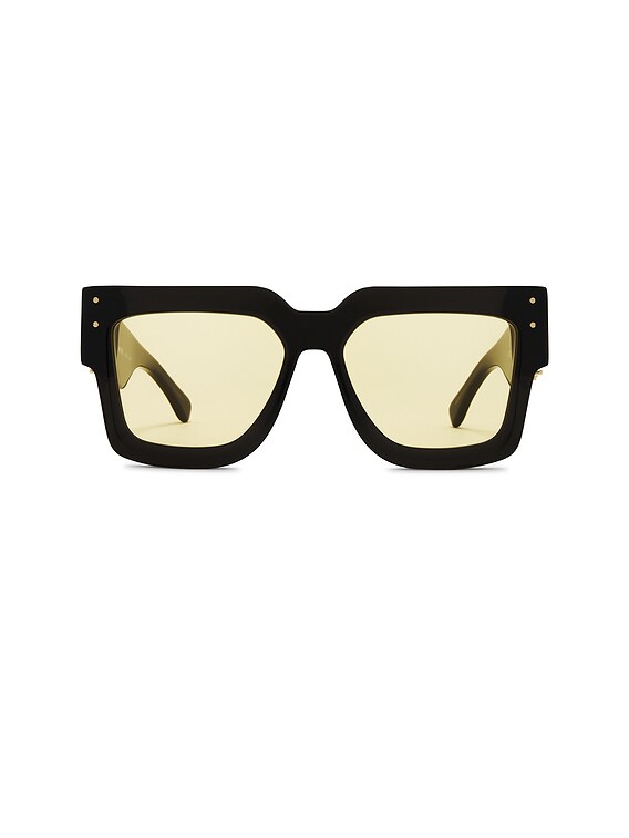 Amiri Jumbo MA Sunglasses in Black & Yellow | FWRD Amiri Jumbo MA Sunglasses in Black & Yellow | FWRD