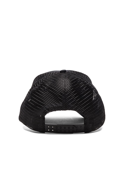 Amiri Wild Ones Trucker Hat in Black & Yellow | FWRD