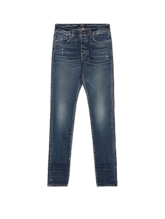 amiri stack jeans classic indigo