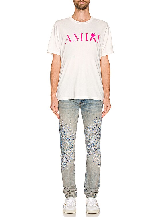 Amiri Crystal Painter Jean in Clay Indigo | FWRD