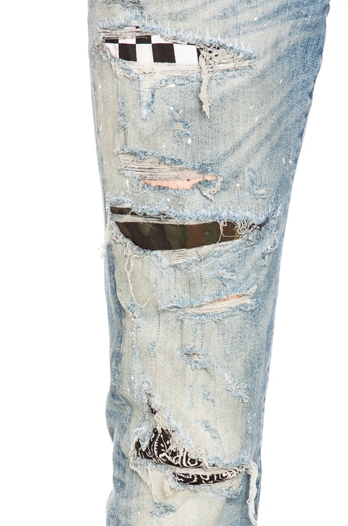 art patch jeans
