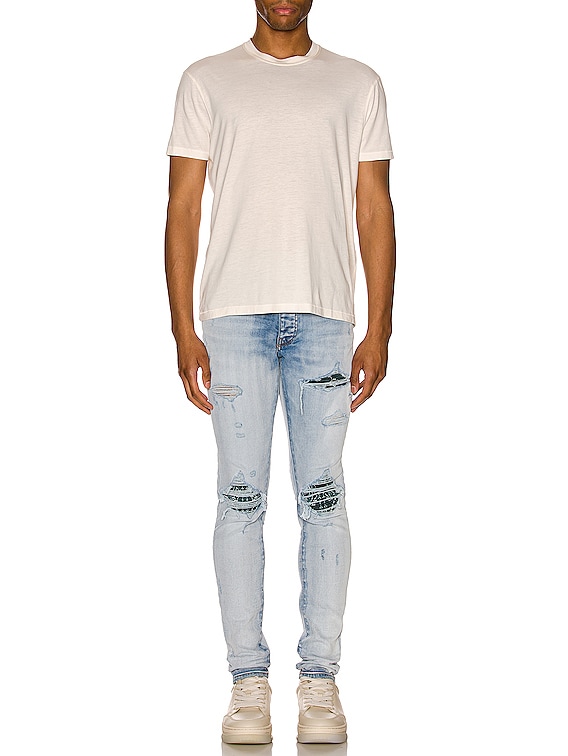 Amiri Bandana MX1 Jean in Light Indigo | FWRD Amiri Bandana MX1 Jean in Light Indigo | FWRD