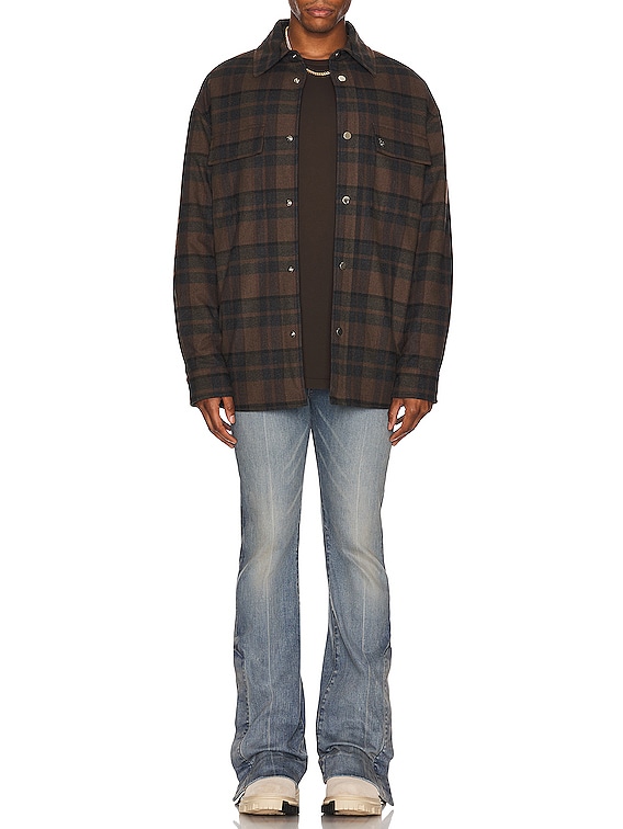 Amiri Stacked Flare Jean in Clay Indigo | FWRD