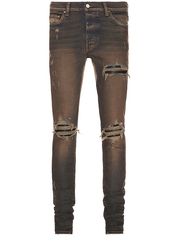 AMIRI MX1 2023AW アミリ Amiri Mx1 Distressed Mid-Rise Straight-Leg Jeans | Saks