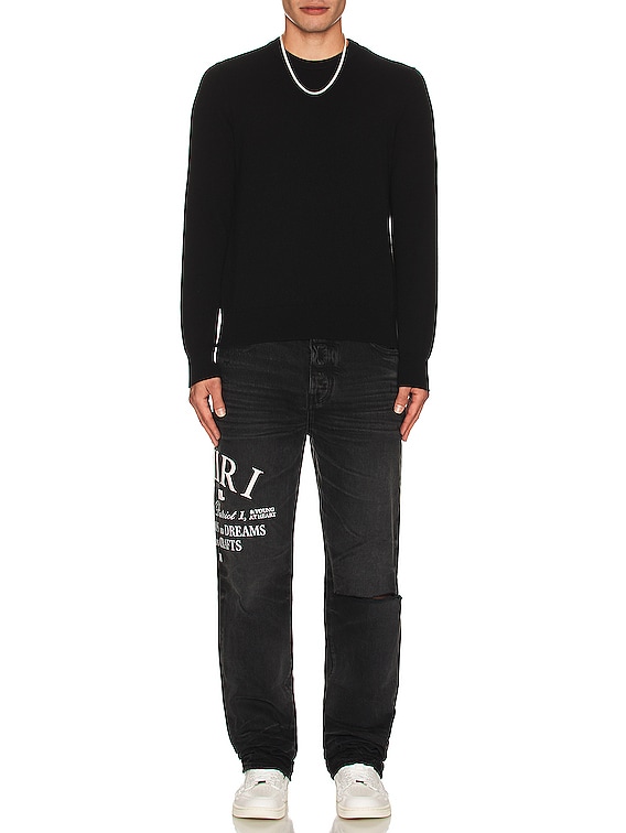 ン 大人気 新品 ノ Jean Straight District Arts Amiri in FWRD | Black Faded トライアルセット・サンプル