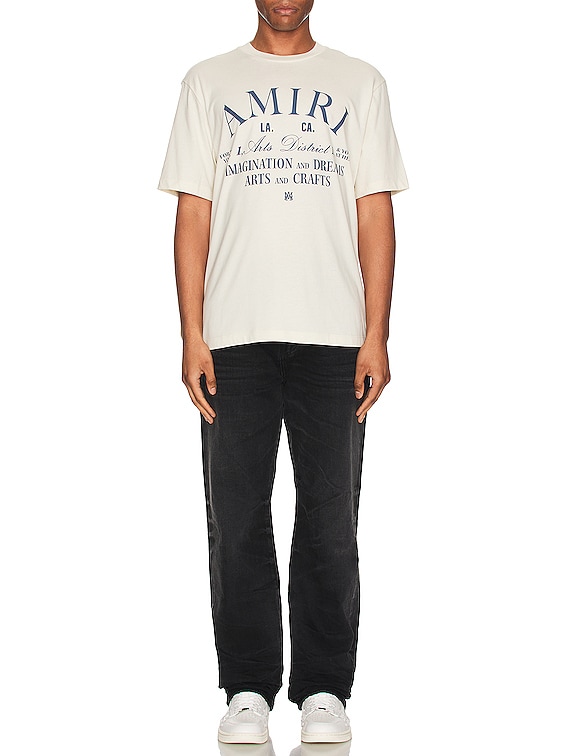 Amiri Stack Straight Jean in Faded Black | FWRD