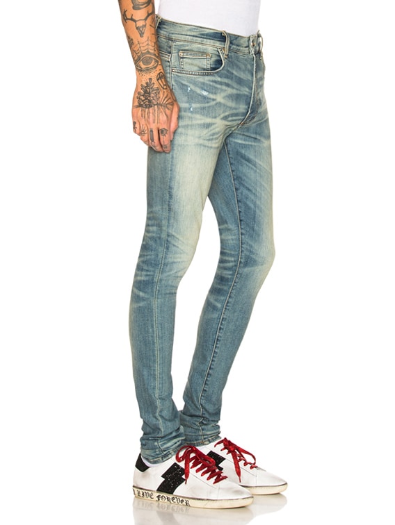 amiri stack jeans classic indigo