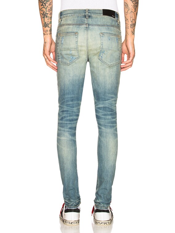 amiri stack jeans classic indigo