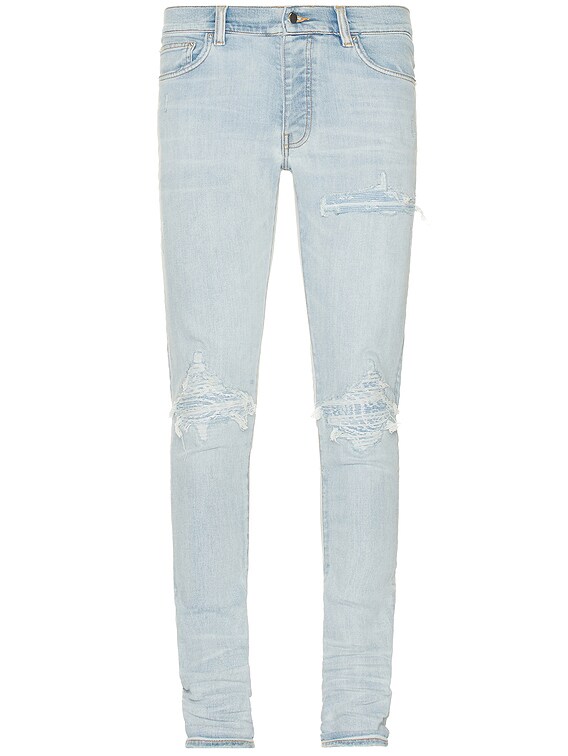 Amiri MX1 Bandana Jacquard Jean in Sky Indigo | FWRD