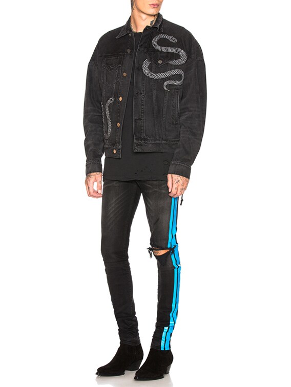 Amiri Broken Track Jean in Aged Black | FWRD