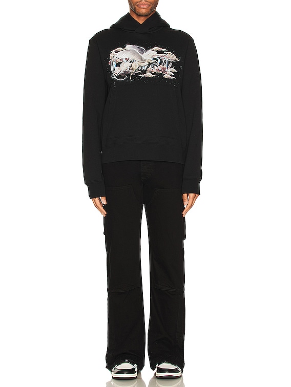 Amiri Pegasus Script Hoodie in Black | FWRD