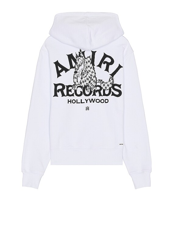 Amiri Records Wolf Hoodie in White | FWRD
