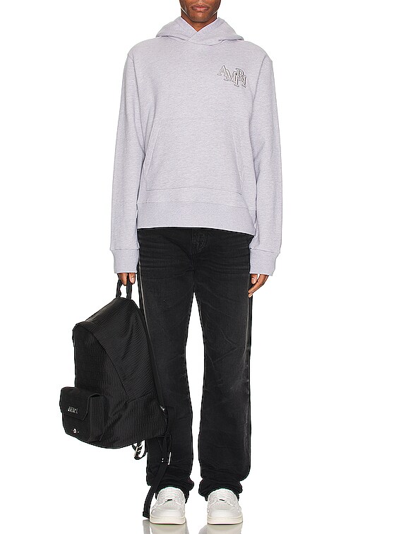 Amiri Staggered Hoodie in Heather Grey | FWRD
