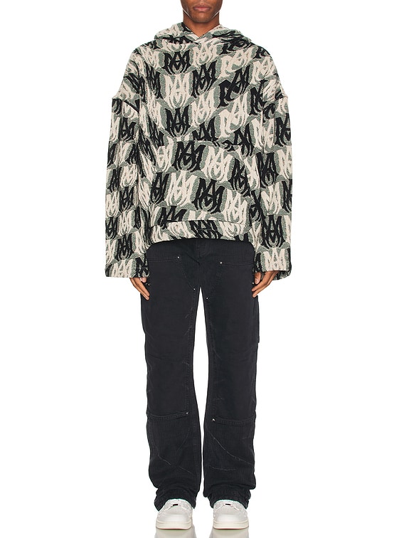 Amiri Tapestry Hoodie in Green Multi | FWRD