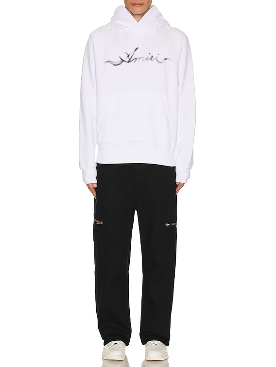 【関税込み】AMIRI ホワイト Smoke フーディ Amiri Smoke Hoodie in White | FWRD