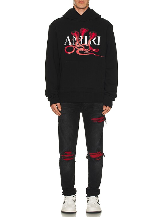 【大人気】AMIRI ブラック Snake フーディ AMIRI SNAKE HOODIE - Black | AMIRI