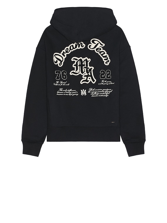 24PF new/AMIRI ドリームチームパーカー Hoodie Black Amiri Dream Team Oversized Hoodie in Black | FWRD