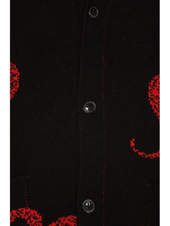 Amiri discount snake cardigan