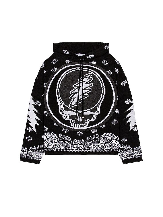 Amiri Grateful Dead Cashmere Hoodie in Black | FWRD