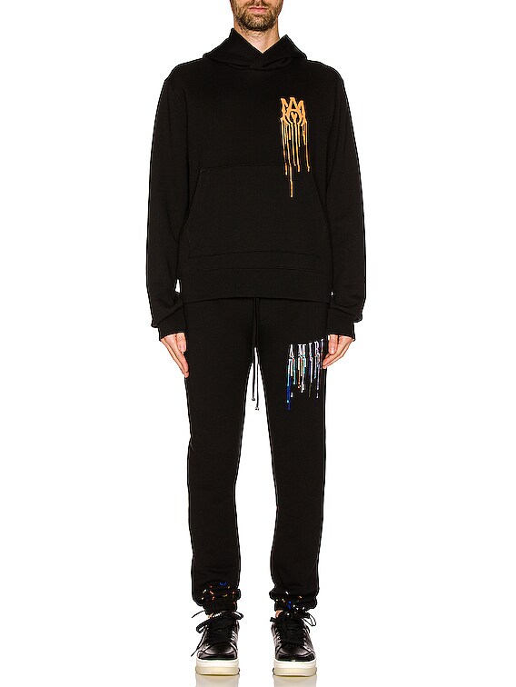 Amiri Spray Paint Ma Hoodie in Black | FWRD