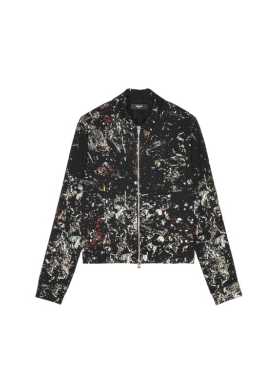Amiri Paint Splatter Blouson in Black | FWRD