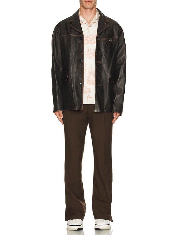 ジャケット・アウター amiur leather piping volume boa outer amiur leather piping volume boa outer ジャケット・アウター