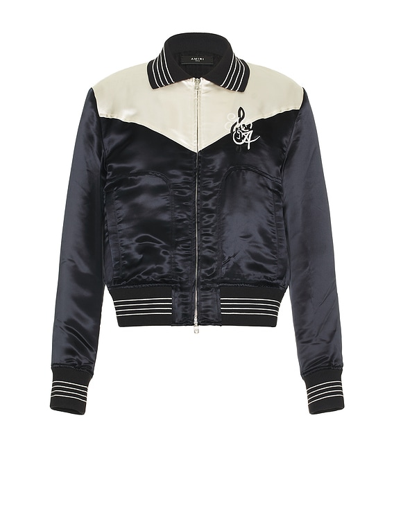 AMIRI アミリ MA MUSIC NOTE ブルゾン サテンジャケット AMIRI アミリ MA MUSIC NOTE ブルゾン サテンジャケット (AMIRI